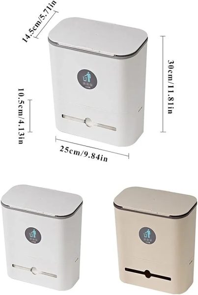 سطل زباله کابینتی 2 کاره کد Pr7