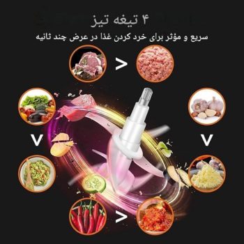 خردکن کوکینگ سیلور کرست استیل 3.8 لیتری