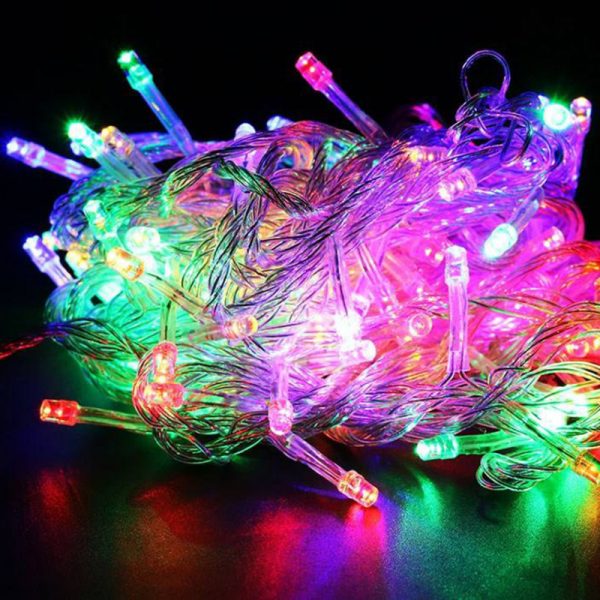 ریسه لامپ چند رنگ با رقص نور 10 متری