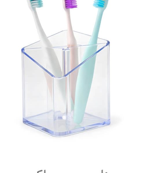 استند کریستالی پد پنبه و براش A8855