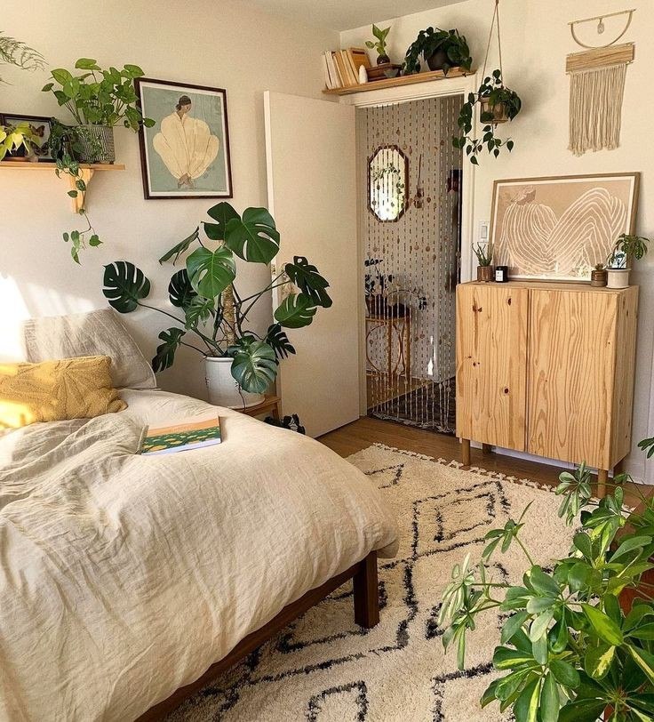 طراحی اتاق با گیاهان