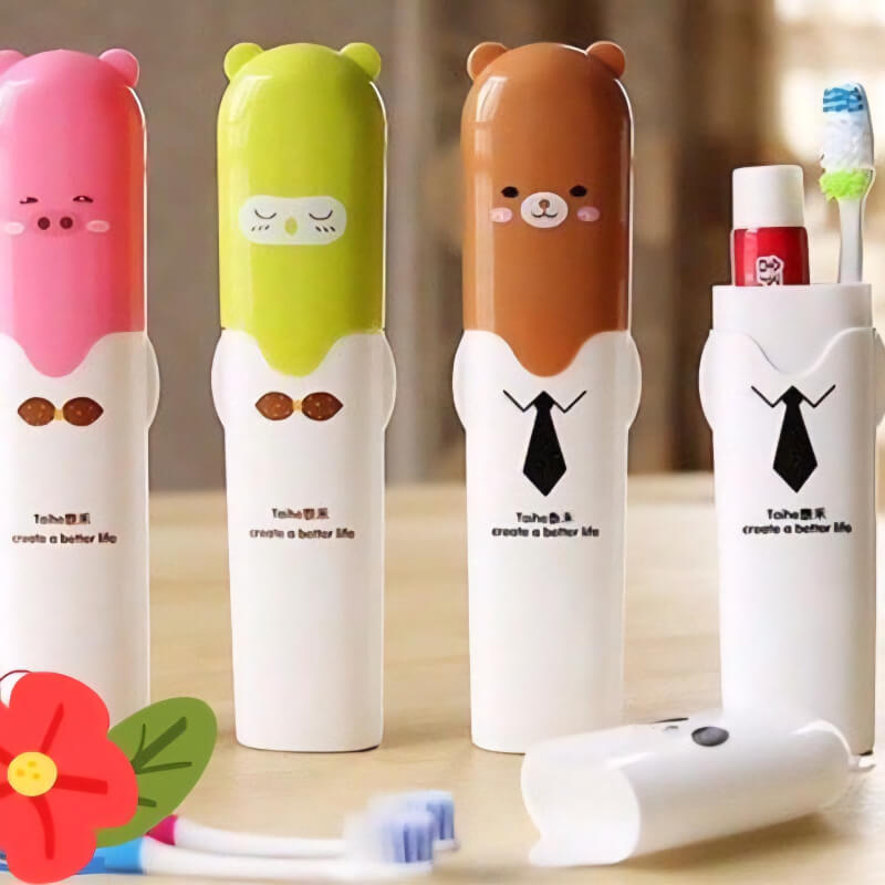 Rabbit design toothbrush holder and accessories KH جا مسواک و لوازم طرح خرگوش KH211 - Image 1