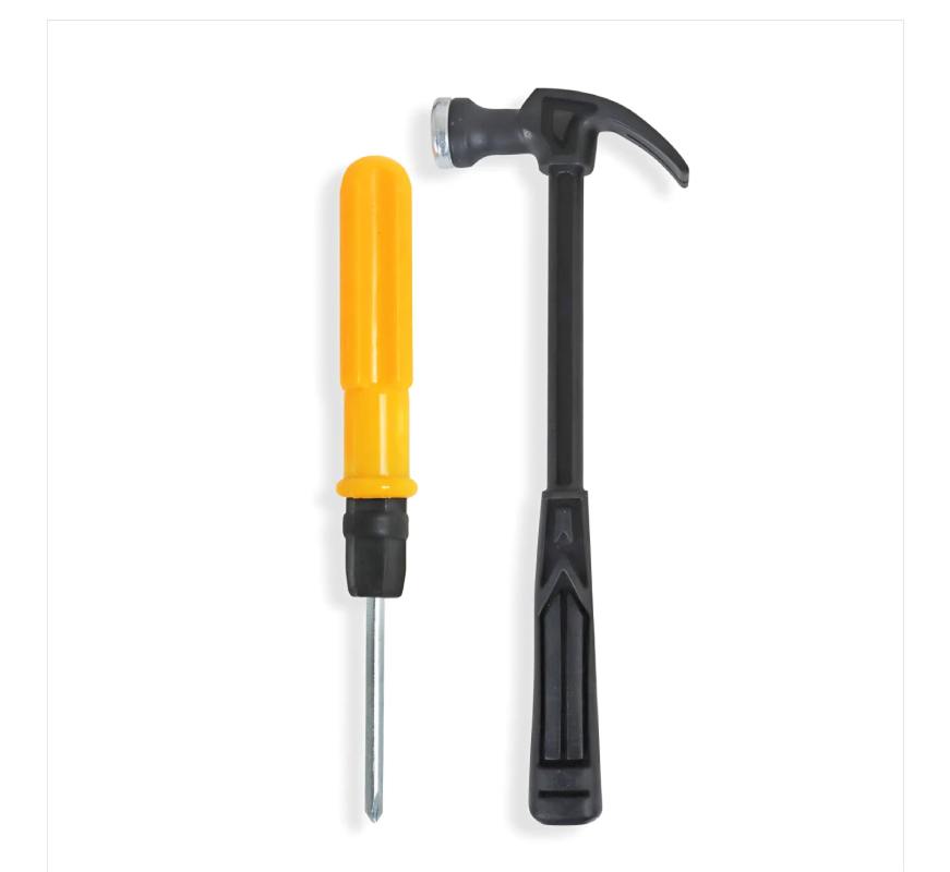 Household tool pack (hammer and square) w5563 پک ابزار خانگی (چکش و چهارسو) w556
