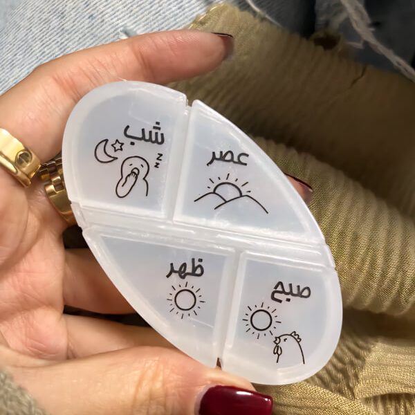 ظرف دارو 6 قسمته D666