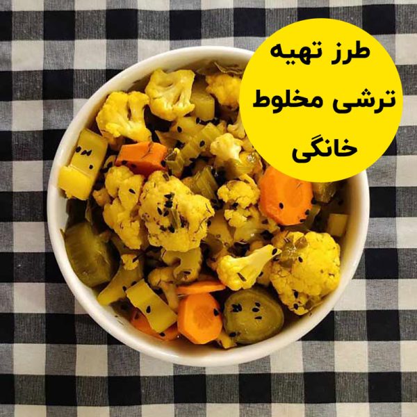 طرز تهیه ترشی مخلوط خانگی