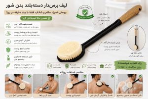 لیف و برس بدن شور حمام WS8000