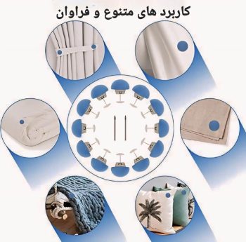 دکمه نظم دهنده لحاف، روتختی، پرده - Image 6