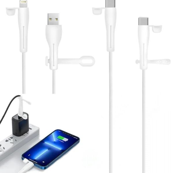 محافظ سیلیکونی کابل شارژر موبایل MS 26