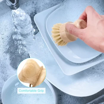 فرچه نظافت و شستشوی دسته کوتاه بامبو D8