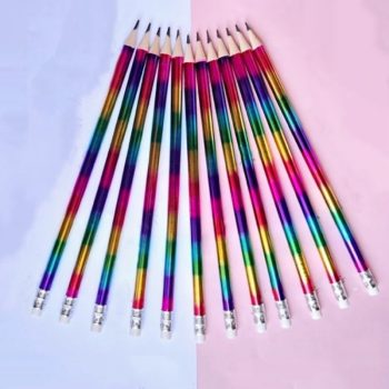 مداد سیاه رنگین کمانی و مداد قرمز KMT PEN