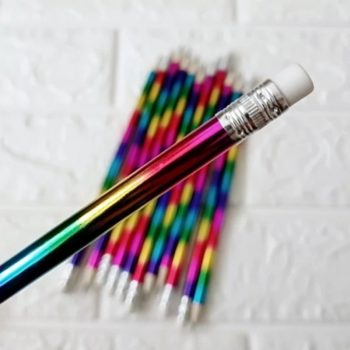 مداد سیاه رنگین کمانی و مداد قرمز KMT PEN