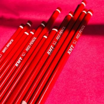 مداد سیاه رنگین کمانی و مداد قرمز KMT PEN