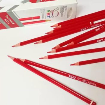 مداد سیاه رنگین کمانی و مداد قرمز KMT PEN