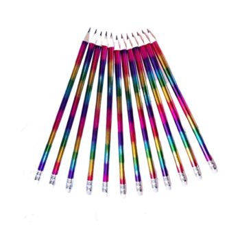 مداد سیاه رنگین کمانی و مداد قرمز KMT PEN