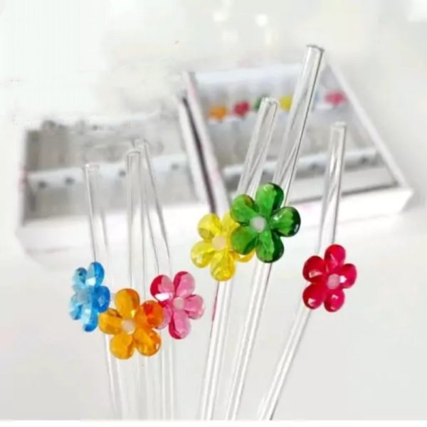 نی فانتزی پیرکس طرح گل های بهاری SP6