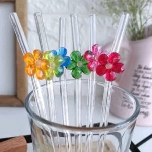 نی فانتزی پیرکس طرح گل های بهاری SP6
