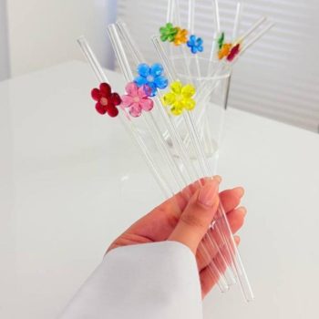 نی فانتزی پیرکس طرح گل های بهاری SP6
