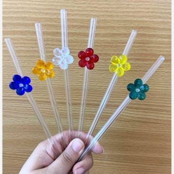 نی فانتزی پیرکس طرح گل های بهاری SP6