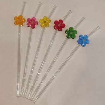 نی فانتزی پیرکس طرح گل های بهاری SP6