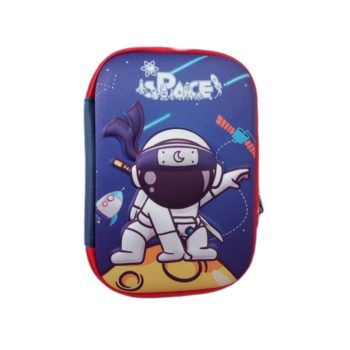Spacious tablet-style pencil case with embossed RT designs