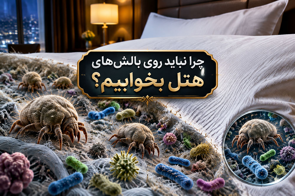 چرا نباید روی بالش های هتل بخوابیم؟