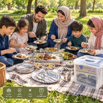 ست سرویس غذا خوری استیل MK6