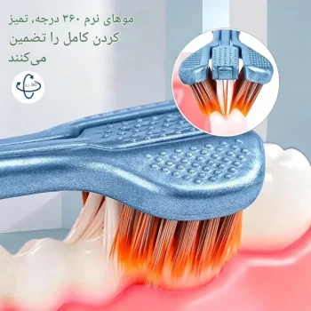 مسواک جدید سه بعدی با برس نرم افزار 3D