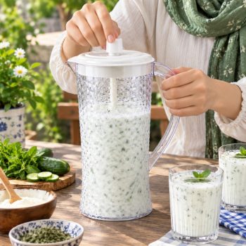 پارچ همزن دار با بدنه پولکی R91