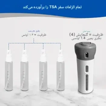 ست بطری مسافرتی هوشمند 4 در 1 ST
