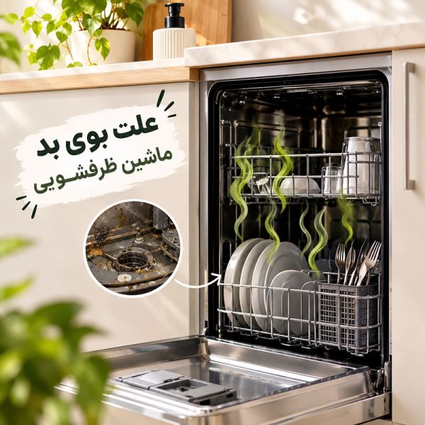 علت بوی بد ماشین ظرفشویی