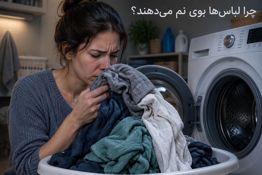 چرا لباس ها در لباسشویی بو می گیرند