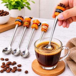 قاشق چای و قهوه خوری استیل فانتزی CS4