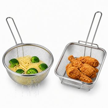 سبد توری سرخ کن و روغن گیر استیل HS7