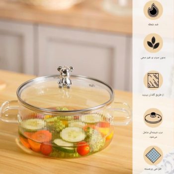 قابلمه پیرکس خرسی شعله مستقیم TED